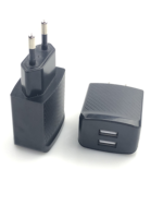 Produk Tren 2026 12W Pengisi Daya Perjalanan USB Ganda QC3.0 Perlindungan OVP Bersertifikasi ETL CE FCC Pengisi Daya Cepat Universal untuk Laptop