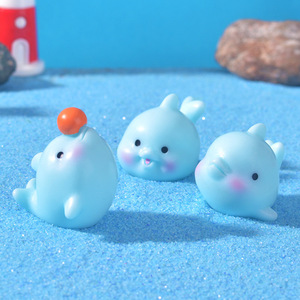 Los nuevos micro-objetos decorativos de paisajismo en miniatura de KI Huacui son creativos, realistas y lindos <span class=keywords><strong>delfines</strong></span> pequeños de resina con forma de animales marinos. - Product Image 3