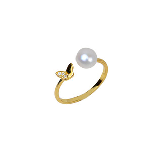 Anillo Abierto de Plata S925 Wenchi con Mariposa para Mujer, Ajustable, para Joyería DIY con Perlas, Modelo de Colección 95 de Moda - Product Image 5