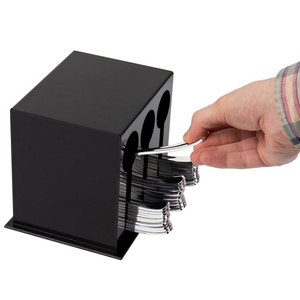 Wholesale Premium Modern Clear Acrylic Customizable Kitchen Countertop Utensil Dispenser for Knife and Fork - Product Image 6