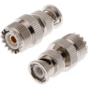 BNC ao Adaptador SO239 SO239 S0-239 UHF Feminino Jack para BNC Plugue Macho RF Coaxial