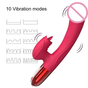 Hot Sale Tongue Licking Rabbit <b>Vibrator</b> G Spot Clitoris Stimulator Dildo Thrusting 100% Waterproof USB Rechargeable 10 - Product Image 3
