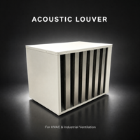 Grille acoustique industrielle pour la réduction du bruit et la ventilation, sur mesure pour les projets de façade extérieure de bâtiments