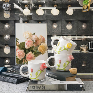 Taza de Café de Cerámica con Diseño Novedoso, Elegante, para Regalo de Negocios, Fiestas, Hogar, <span class=keywords><strong>Día</strong></span> de San Valentín, Regreso <span class=keywords><strong>a</strong></span> Clases, Apta para Microondas y Lavavajillas - Product Image 6