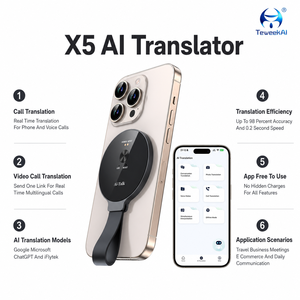 Dispositivo Traductor X5 Mini, Intérprete de Idiomas Portátil con IA, Máquina de Traducción de Voz Inteligente, Asistente de Viaje Sin Conexión - Product Image 3