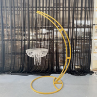 Nouveau style de support à gâteau en cristal, centre de table de mariage en acrylique, décoration facile à assembler, forme personnalisable pour les fêtes