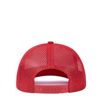 Gorra de béisbol unisex de poliéster/algodón rojo chino, estilo nuevo de otoño, moderna, con visera ligeramente curvada, tipo camionero, para exteriores, protección solar.