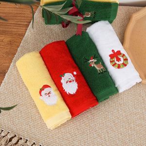 Serviettes de Noël décoratives, ensemble cadeau de serviettes 100% coton pour les fêtes, torchons de cuisine pour sécher et nettoyer, logo personnalisé - Product Image 4