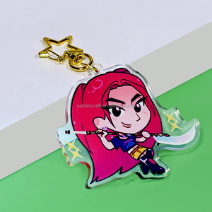 Kpop Thợ Săn Quỷ saja chàng trai phim hoạt hình Keychain phong cách Quỷ săn Vòng cổ Túi Chìa Khóa phụ kiện nhựa Keyring keybag Quỷ săn - Product Image 2