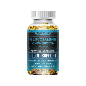 Cápsulas de Gel Suave de Glucosamina, Condroitina, MSM y Colágeno Natural Más Vendidas, Suplementos para el Apoyo de la Salud en Adultos, No apto para - Product Image 1