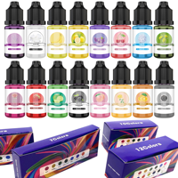 Spécialisée dans la production de concentré de couleur universel de 12 couleurs, pâte de couleur de colle AB de résine époxy UV transfrontalière