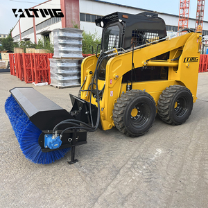 Ltmg đa chức năng khác nhau tập tin đính kèm Skid chỉ đạo 850kg 950kg 1000kg 1200kg bánh xe Skid chỉ đạo Bộ nạp với góc chổi tập tin đính kèm - Product Image 4