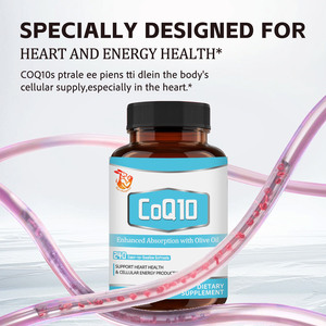Suplemento para el Cuidado de la Salud, Cápsulas Blandas de CoQ10, Aumenta la Actividad Antioxidante, Mejora la Producción de Energía Celular con Coenzima Q10 - Product Image 3