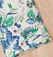 Ensemble 2 pièces imprimé plantes tropicales pour filles, haut à bretelles et pantalon à jambes larges, tenue d'été décontractée pour les vacances à la plage, usage quotidien