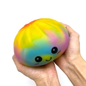 Jumbo Soft Squishy Colorful Dumplings Toys 15cm Steamed <b>Box</b> Squeeze Bun for Adults and Kids Stress Relief - Product Image 1