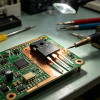 Transistor à micro-ondes à radiofréquence MRF300AN, MOSFET RF LDMOS 50V TO247 MRF300