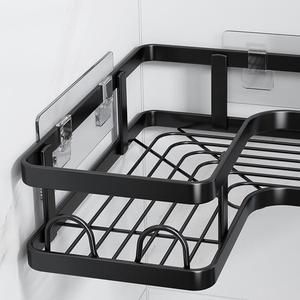 Ensemble d'étagères de rangement en métal pour salle de bain Étagère de rangement à deux niveaux pour articles de toilette peu encombrants - Product Image 3