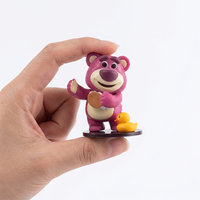 Boîte mystère ours rose mignon de dessin animé, poupée tendance, ornement de voiture, figurine Kawaii pour étudiants