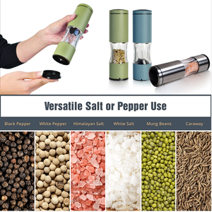 Utensilios de cocina thép không gỉ Hướng dẫn sử dụng gia vị máy xay muối và hạt tiêu Máy xay đặt nhà máy hạt tiêu - Product Image 3
