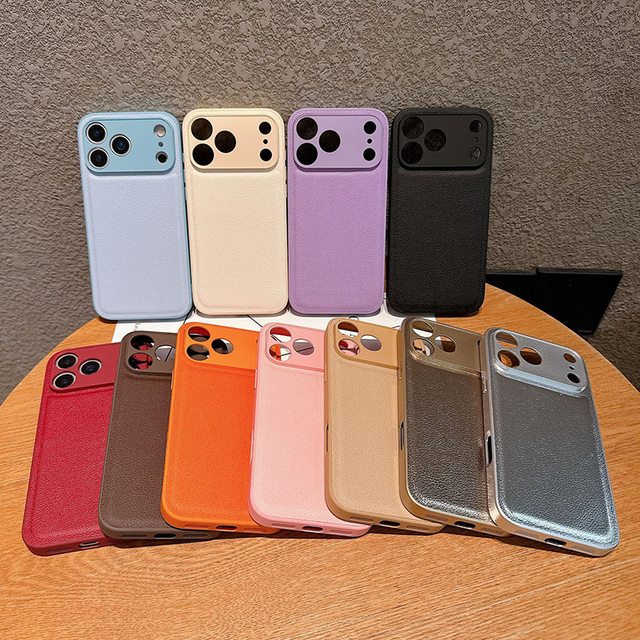 Luxury Leather Phone Cases for iPhone Air 17 Pro Max Phone Shell Business PU Shockproof Phone Covers for I Phone Air