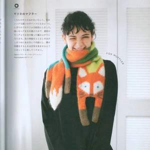 Kış kadın 2025 sevimli tilki desen eşarp yönlü karikatür kabarık sıcak boyun ısıtan atkı - Product Image 6