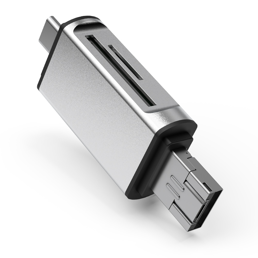 Горячая Распродажа 3 в 1 многофункциональный высокоскоростной беспроводной кардридер Sd Otg Type C кардридер