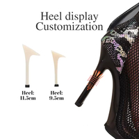 Chaussures de danse sexy à plateforme pour femmes, bottes de danse de salon, jazz, pole dance, style urbain, sandales à talons aiguilles en maille ajourée, stables