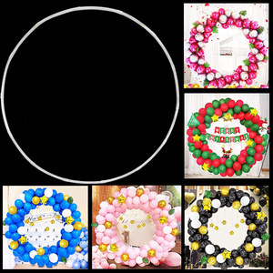 <b>Balloon</b> Ring air Ring <b>Balloon</b> Ring Shape Wedding Birthday Celebration Background Scene Layout Props Plastic Arch - Product Image 2