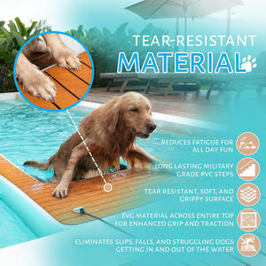 Rampa de Agua Inflable Grande para Perro, Escalera de Agua de Barco con Plataforma de Eva Antideslizante de Alta Estabilidad para <span class=keywords><strong>Perros</strong></span> Grandes - Product Image 6