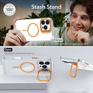 Étui de <span class=keywords><strong>t</strong></span>éléphone d'animation de charge sans fil magnétique d'origine pour iPhone 15 Pro Max étui transparent non jaunissant - Product Image 4