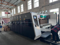 Impression automatique de boîtes en carton ondulé HD de grande taille rainurant la machine de découpe rotative Machine d'impression de boîtes en carton