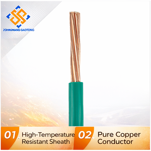 สายไฟหุ้มฉนวนพีวีซีทองแดงแบบยืดหยุ่นแกนเดี่ยวสำหรับการ<span class=keywords><strong>เดิน</strong></span>สายภายในเครื่องใช้<span class=keywords><strong>ไฟฟ้า</strong></span>และอุปกรณ์ - Product Image 1