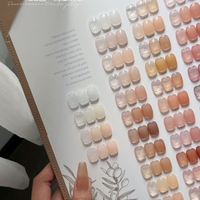 Kit de vernis à ongles en gel transparent neutre 100 couleurs 12ml, haute qualité, style coréen, ensemble de vernis gel nude rose français