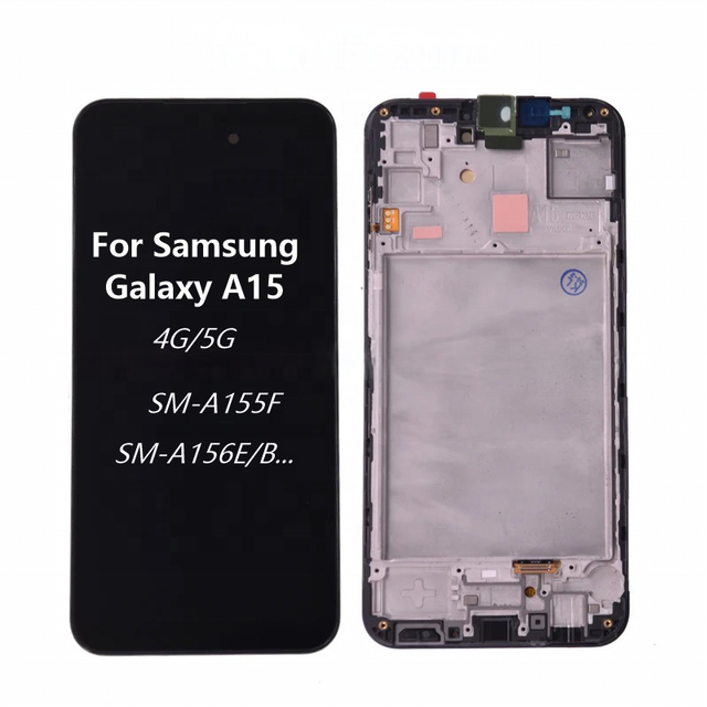High Quality OLED Display for A15 4G/5G SM-A155F/156 Original Touch Screen Assembly Replacement Frame 6.5" 1 Year