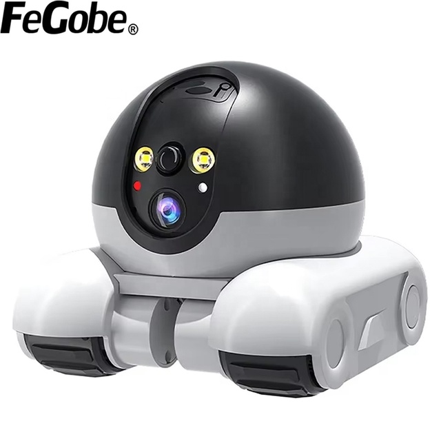 1080P HD PTZ IP Security Surveillance WIFI Dual Lens Toy Robots Camera with Dual Screen Monitors Auto Tracking Baby Pet Monitor