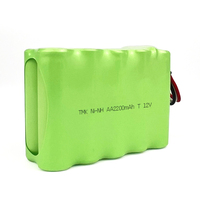 AA2000mah 12V Rechargeable Ni-MH Batterie Nickel Métal Hydrure Batterie pour Lampes Solaires Parapluie Électrique Rideau