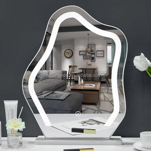 タッチスイッチデスクトップLEDミラーBluetooth付きモダンデザインライトスマート自立型エコフレンドリー - Product Image 5