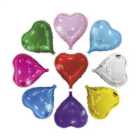 Ballons d'Amour de Couleur Pure de 18 Pouces Ballon Coeur Rouge Ballon en Aluminium pour la Décoration de Mariage et de Saint Valentin