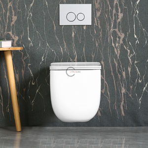 Inodoro de Lujo Blanco Redondo de Nuevo Diseño 2025, Suspendido en la Pared, para Baño de Casa de Campo, Villa o Apartamento - Product Image 2