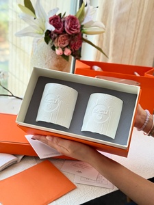Elegant white relief fragrance <b>candle</b> relaxing healing gift environmentally friendly - Product Image 4