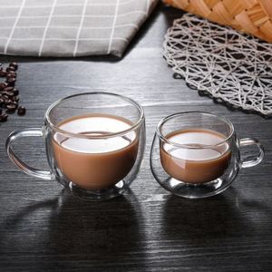 Wholesale 150/250ml Clear Borosilicate Single Wall <b>Glass</b> Reusable Coffee Tea <b>Mug</b> <b>with</b> <b>Handle</b> for Camping - Product Image 3