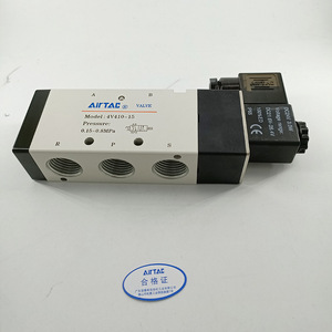 Válvula Solenoide Airtac de 2 Posiciones y 5 Vías 4V410 15, Tipo Aire, Electro-Neumática, Uso Mecánico - Product Image 1