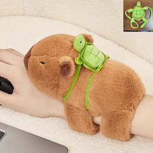 ตุ๊กตาสัตว์การ์ตูน แพนด้า คาปิบารา แหวนข้อมือตุ๊กตาขนนุ่ม ของเล่นตุ๊กตาขนนุ่มสุดนุ่ม สำหรับทุกเพศ - Product Image 2