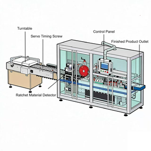 Machine d'emballage en carton à grande vitesse BFH-300 pour flacons roll-on d'essences revitalisantes musculaires et d'huiles de massage - Product Image 4