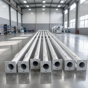 ไฟถนนโซลาร์เซลล์แบบเสาสูงสำหรับสวน 30w 60w 80w ไฟ LED ติดเสาสำหรับตกแต่งภูมิทัศน์ 5 ม. 6 ม. ชุบกัลวาไนซ์แบบจุ่มร้อน ราคา - Product Image 1