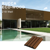 Revêtement mural extérieur décoratif WPC populaire de Foshan, design 3D, panneau de co-extrusion, lambris en bois, matériau de construction