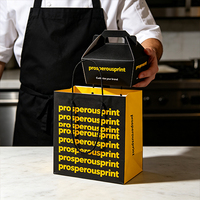 Sacs en papier kraft jetables écologiques avec logo personnalisé pour les hamburgers, les frites, le poulet frit et l'emballage de la restauration rapide