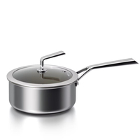 Panci Susu Stainless Steel 304 3-Lapisan Grosir, Tahan Lama, Induksi, Berbagai Spesifikasi, Panci Saus Universal untuk Semua Kompor LFGB