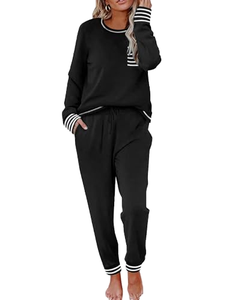 Ensemble décontracté été 2026 : Veste et pantalon-jupe unis à manches courtes en dentelle, polyester/coton - Product Image 1