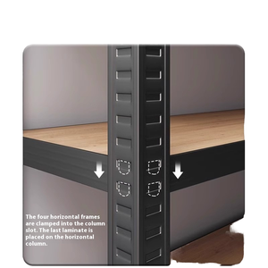 Estante de hierro multicapa al por mayor estante de almacenamiento hogar cocina balcón estante de acero de ángulo de almacenamiento de metal para uso doméstico - Product Image 3